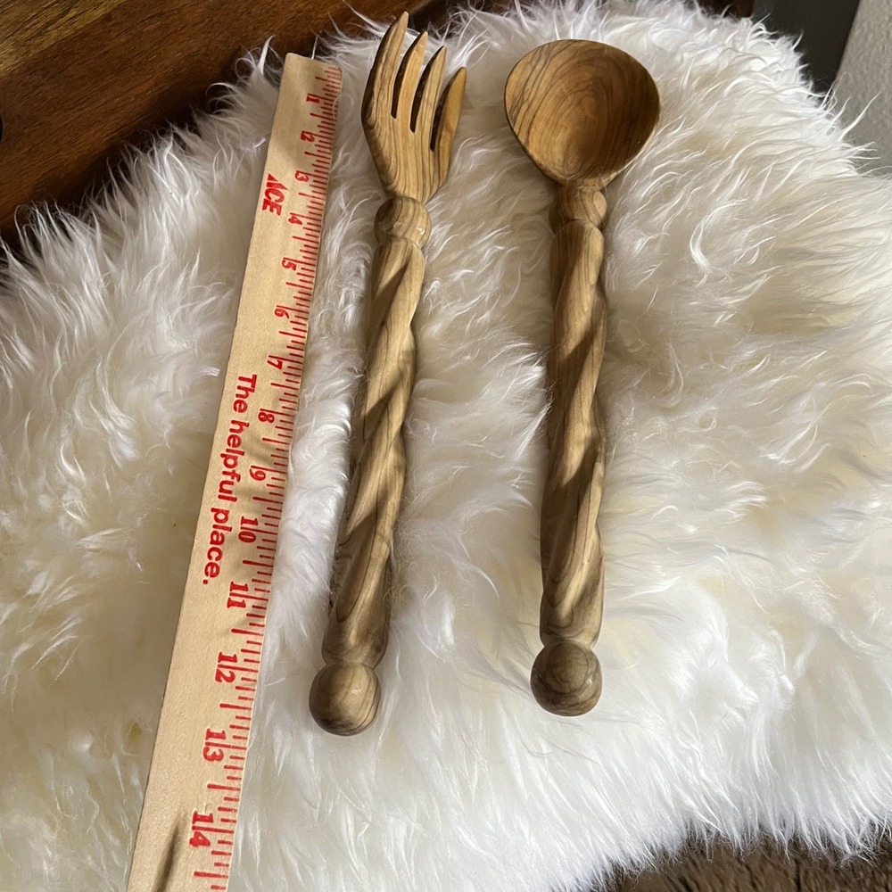Hand Carved Olive Wood‎ Servers - Picture 4 of 4